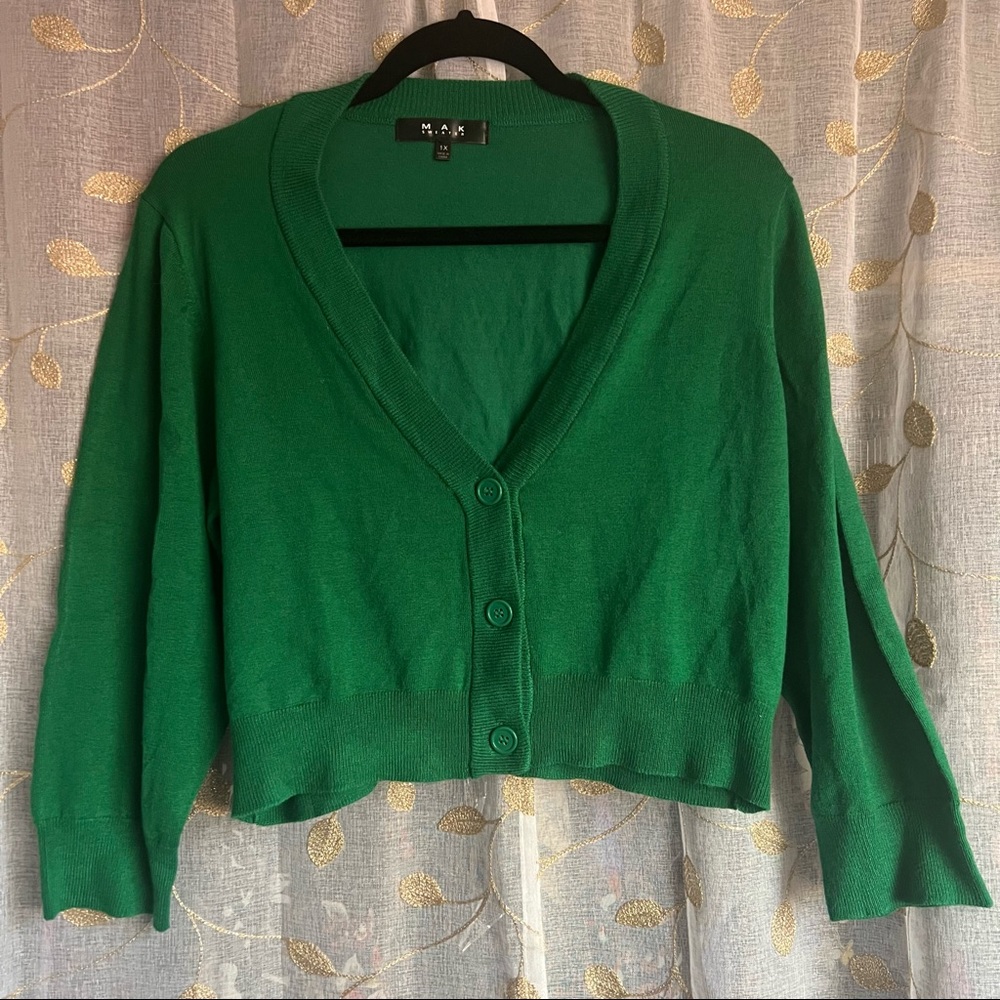 Cropped Cardigan by Mak/Ye Mak Sweater